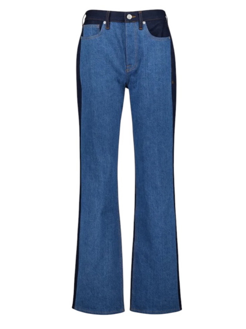 FRAME Blue Le Jane Contrast Patchwork Jeans size 28 excellent condition - Picture 3 of 14